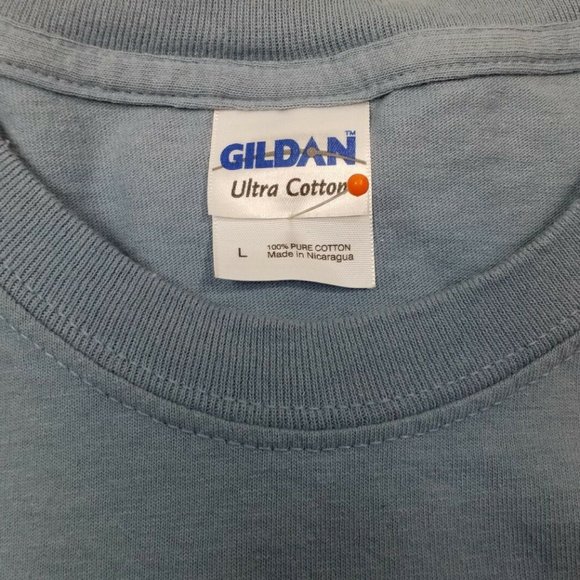 Gildan Blue Short Sleeve So Old Squirrel Missing Nuts Graphic T-Shirt Mens Large - Picture 8 of 9